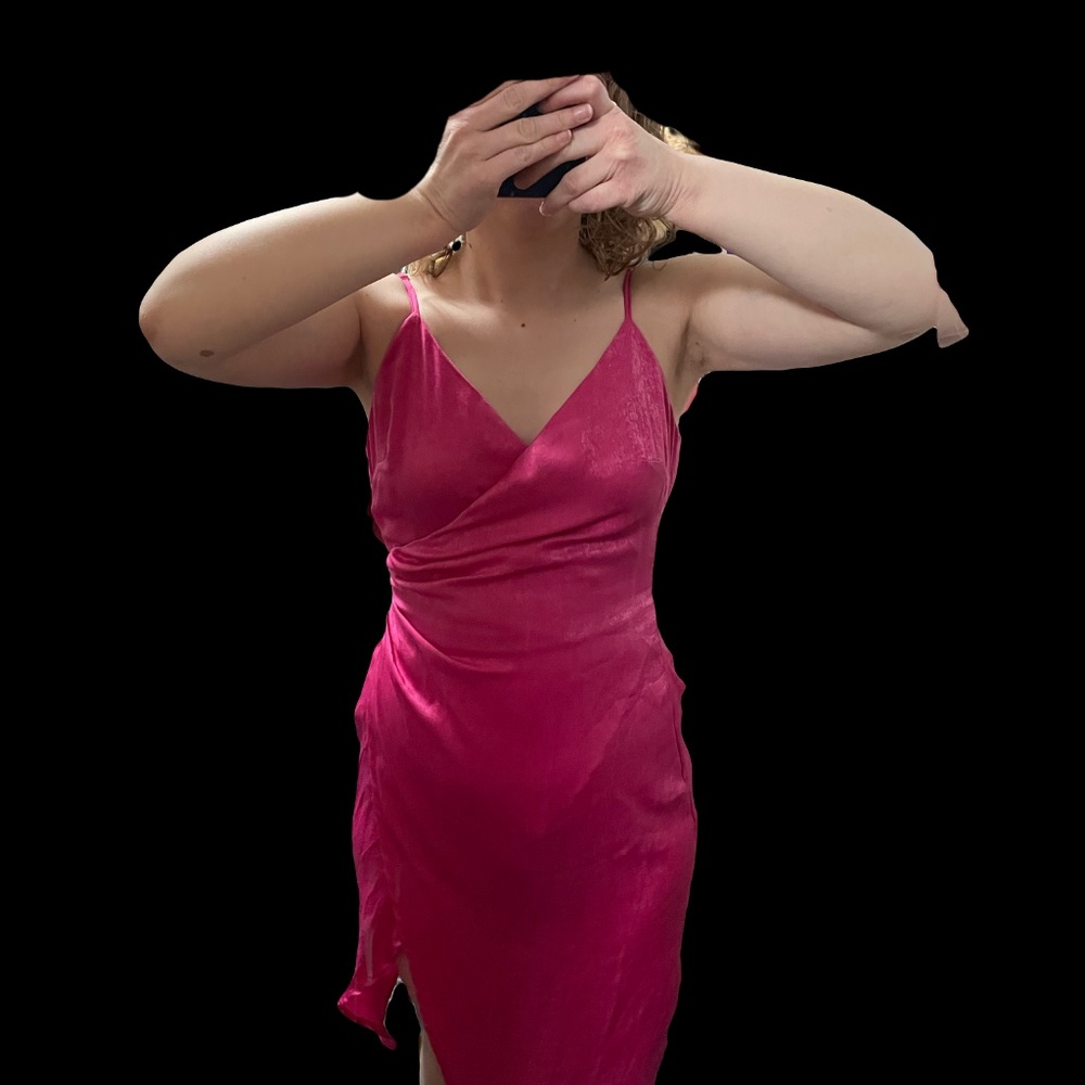 Hot Pink Altar’d State Wrap Dress